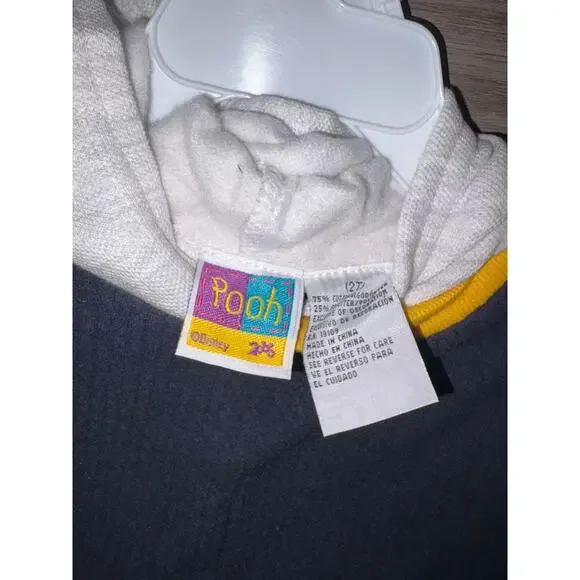 Vintage 2000 Disney Pooh & Tigger “High-Five” Hoodie Set | Size 3T - Picture 4 of 5